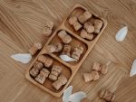 Менажница из массива дерева на три деления